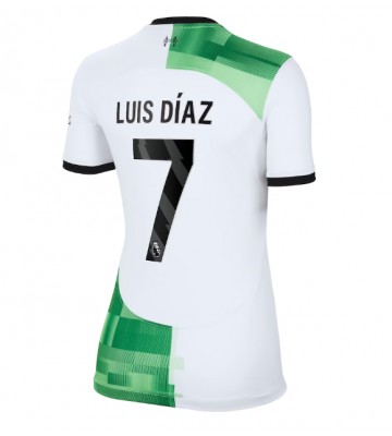 Liverpool Luis Diaz #7 Bortatröja Kvinnor 2023-24 Kortärmad